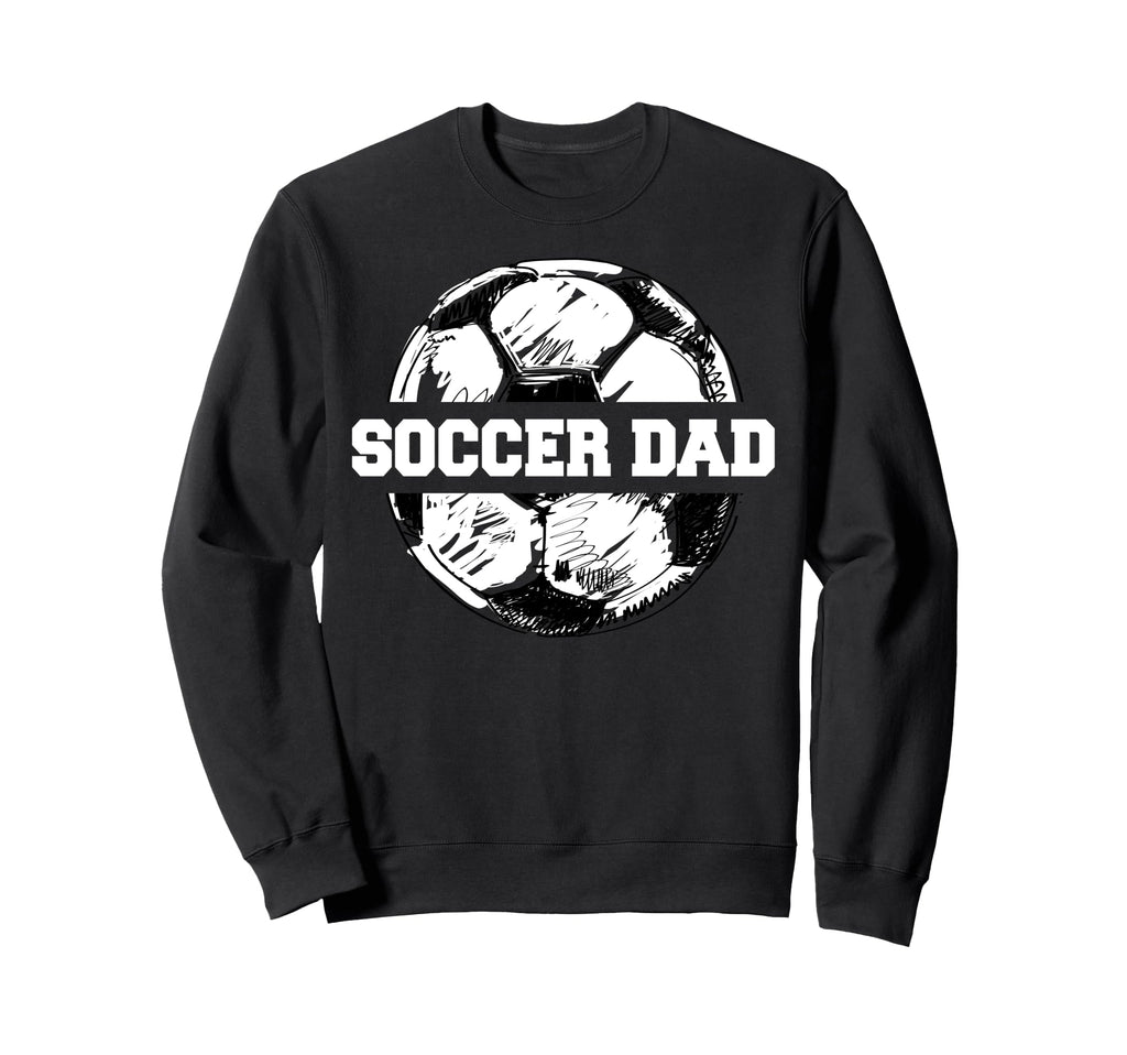 Soccer Dad Soccer Ball Split Funny Sweatshirt - Graphic Print Unisex - T-Shirt, Sweatshirt, Hoodie