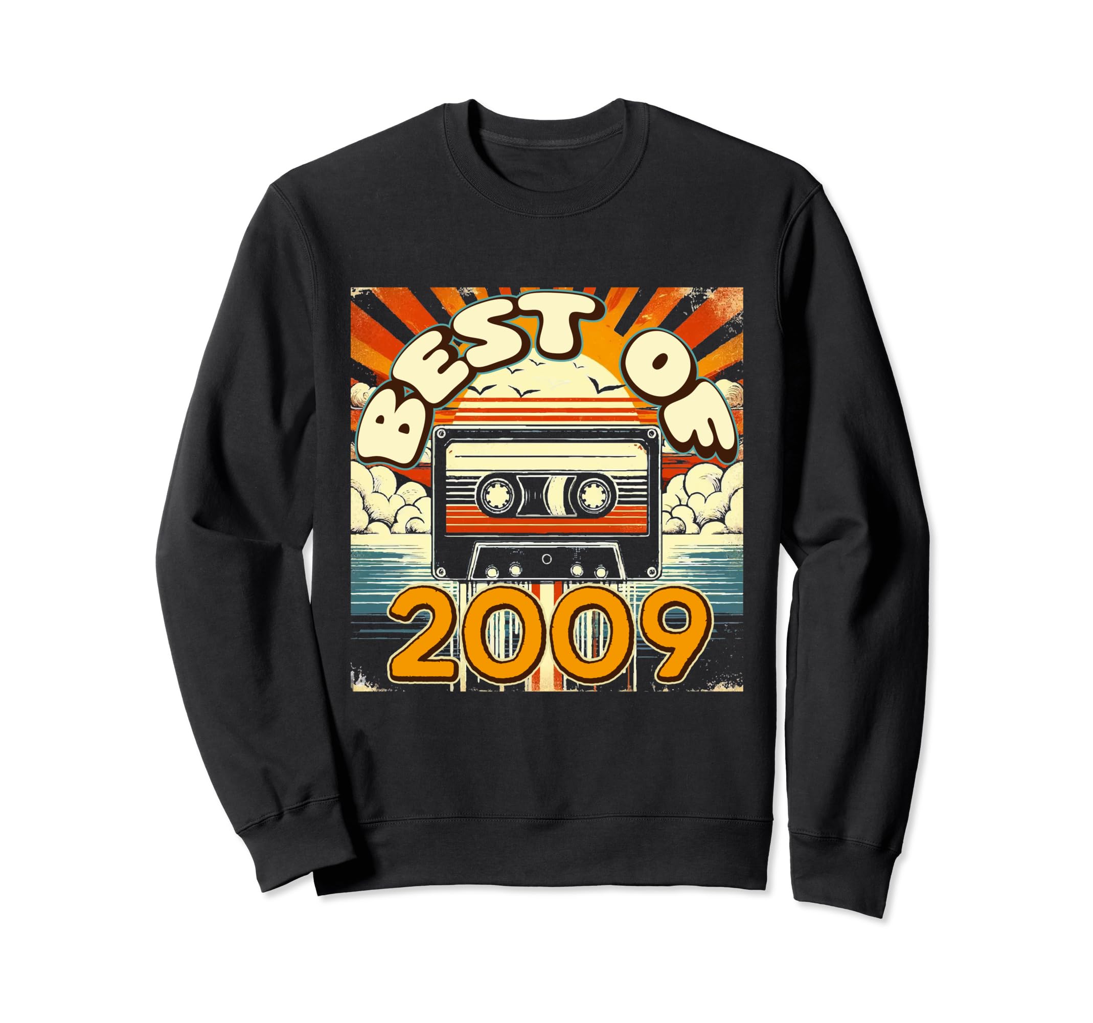 Best 2009 Cassette Tape Birthday Sweatshirt - Minimalist Print Men Women - T-Shirt, Sweatshirt, Hoodie