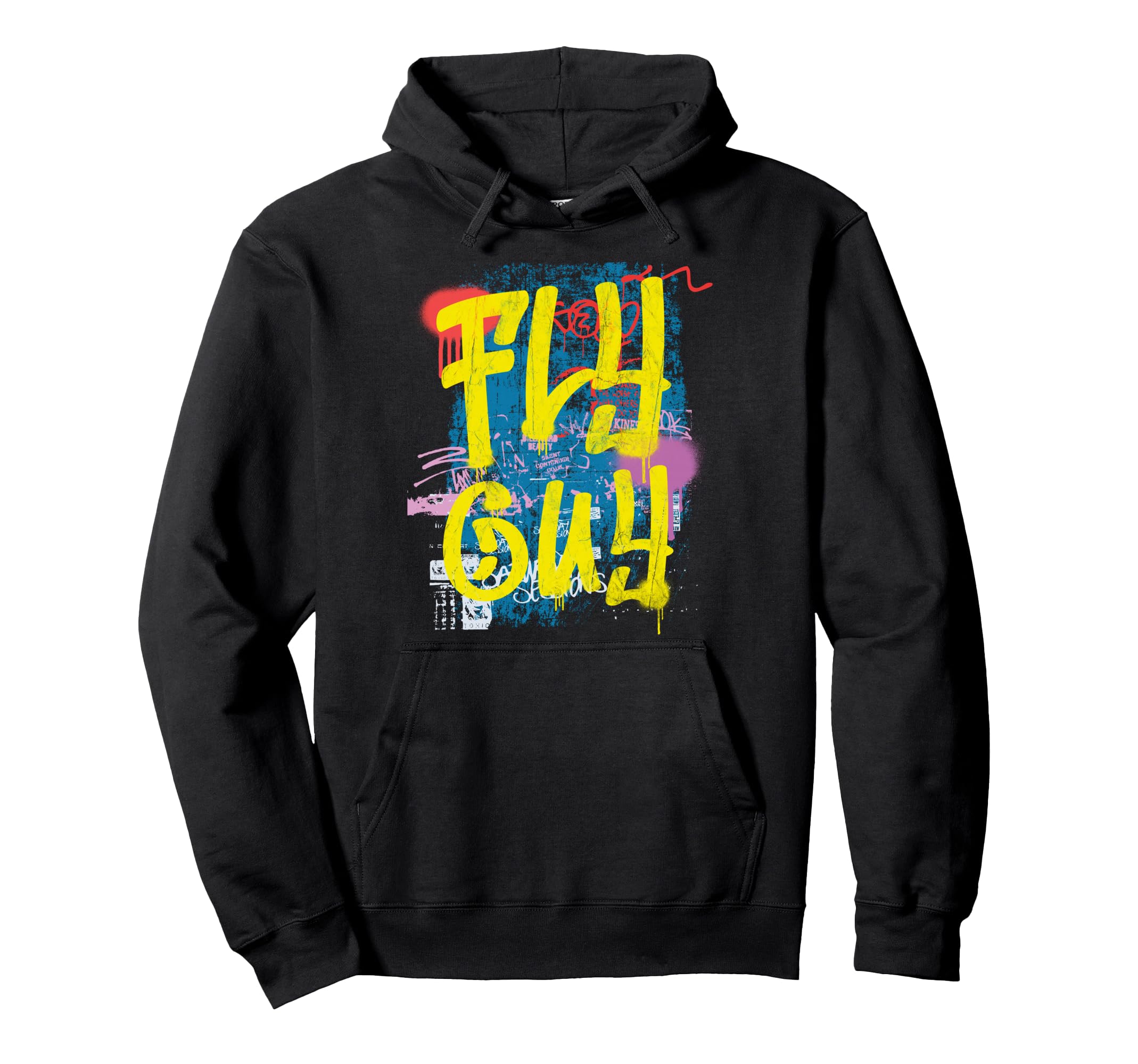 Fly Guy 80S 90S Rap B Old School Hip Hoodie - Minimalist Print for Adults - T-Shirt, Sweatshirt, Hoodie