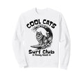 Cats Surf Club Meowy Hawaii Sweatshirt - Novelty Apparel Men Women - T-Shirt, Sweatshirt, Hoodie