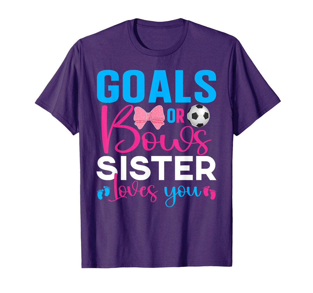 Goals Or Bows Sister Loves You T-Shirt - Custom Art Print for Adults - T-Shirt, Sweatshirt, Hoodie