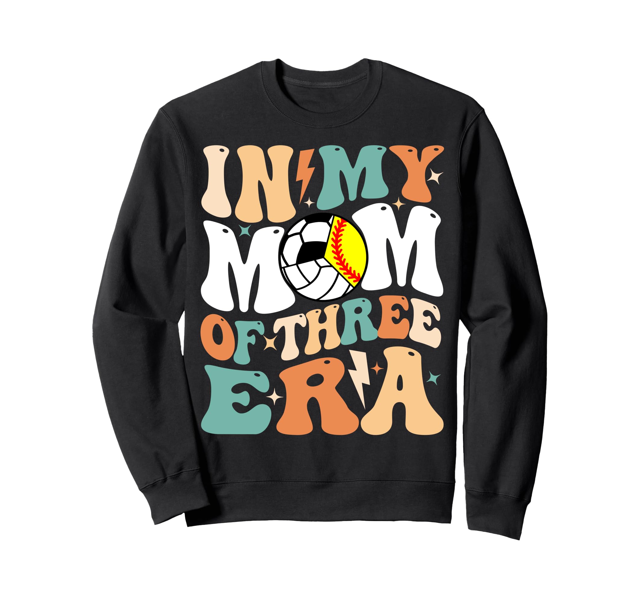 My Softball Volleyball Soccer Mom Sweatshirt - Unique Graphic for Adults - T-Shirt, Sweatshirt, Hoodie