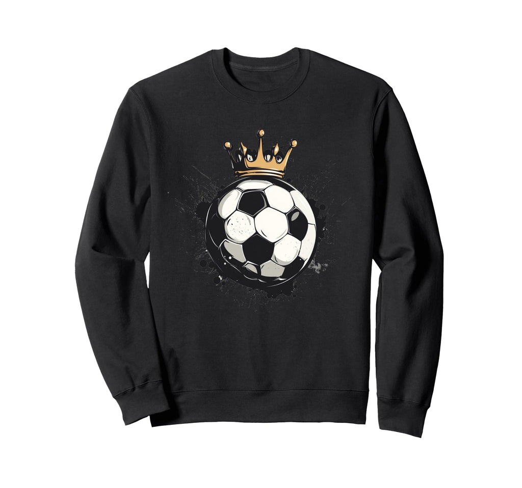 Awesome Soccer Crown Costume Ball Sweatshirt - Trendy Graphic for Adults - T-Shirt, Sweatshirt, Hoodie