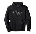 Umpire Heartbeat Funny Referee Hoodie - Custom Art Print for Adults - T-Shirt, Sweatshirt, Hoodie