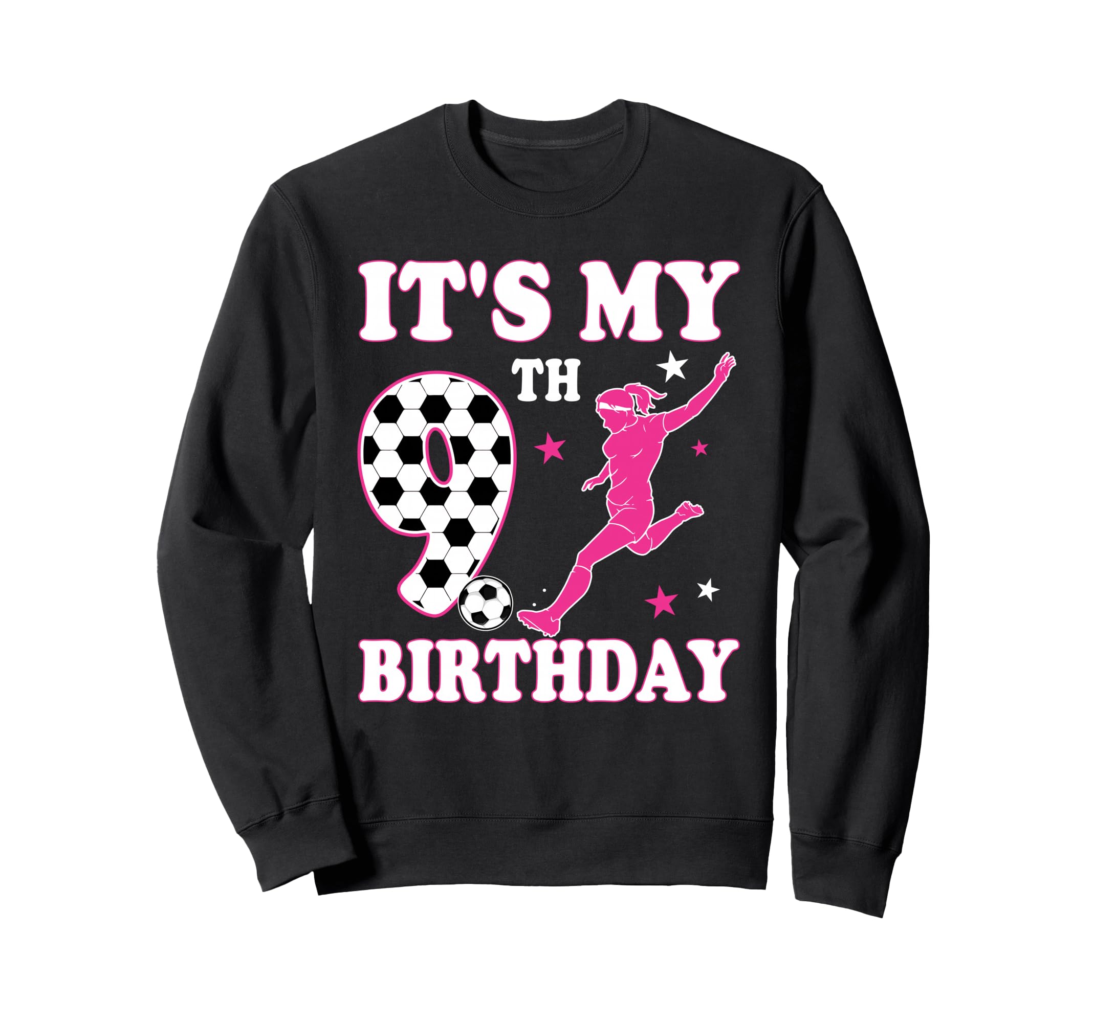 9Th Birthday Soccer Themed 9 Year Sweatshirt - Streetwear Style for Adults - T-Shirt, Sweatshirt, Hoodie