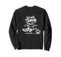 Raccoon Soccer Player Sunglasses Sweatshirt - Novelty Apparel for Adults - T-Shirt, Sweatshirt, Hoodie