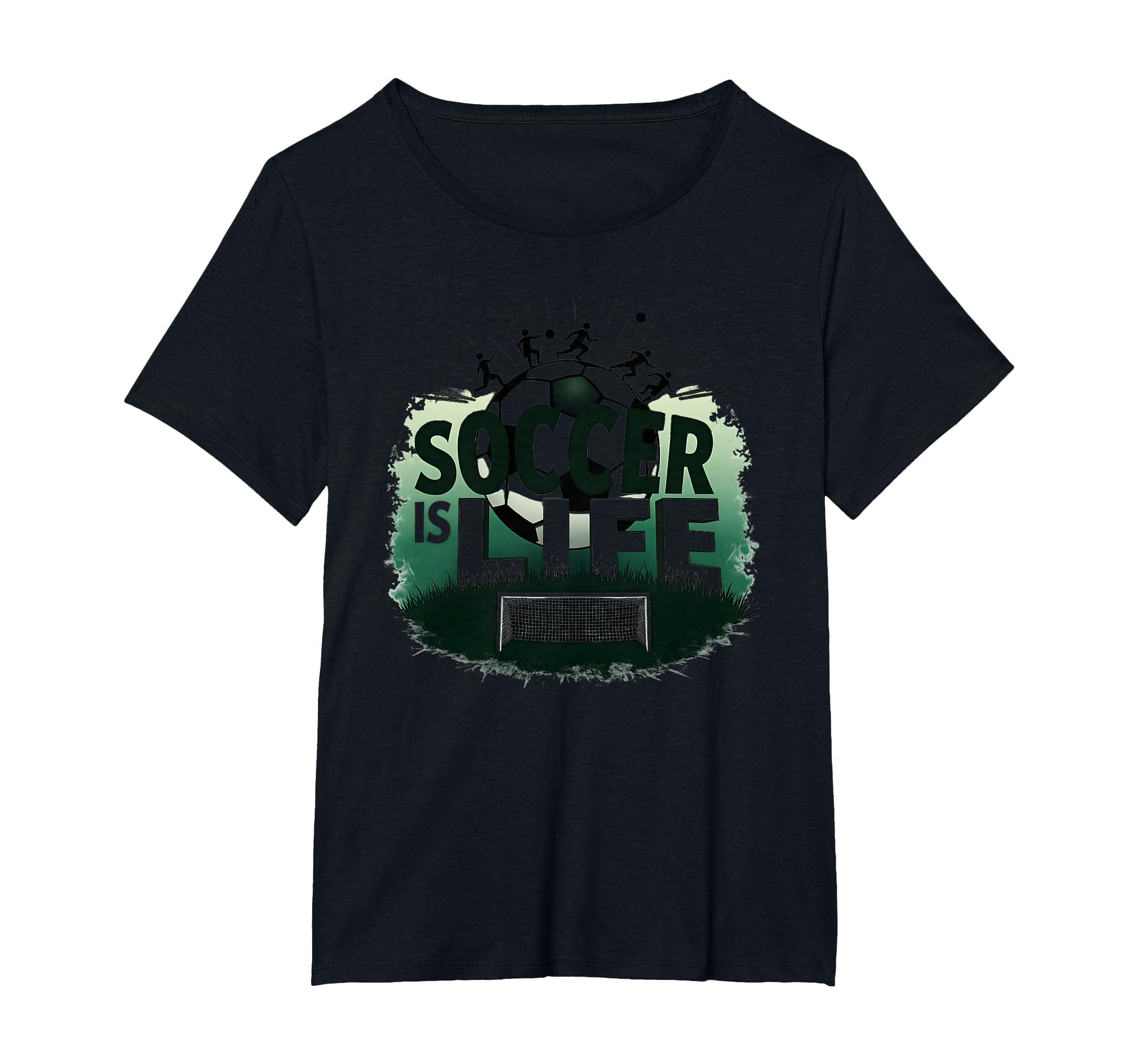 Soccer Is Life Inspiring Football Fan T-Shirt - Unique Graphic Men Women - T-Shirt, Sweatshirt, Hoodie