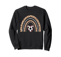 Soccer Heart Boho Rainbow Funny Sweatshirt - Graphic Print for Adults - T-Shirt, Sweatshirt, Hoodie