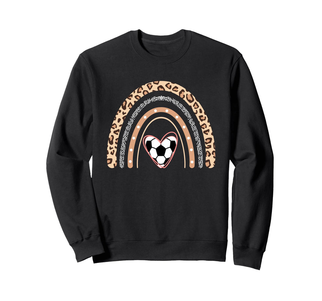 Soccer Heart Boho Rainbow Funny Sweatshirt - Streetwear Style Men Women - T-Shirt, Sweatshirt, Hoodie