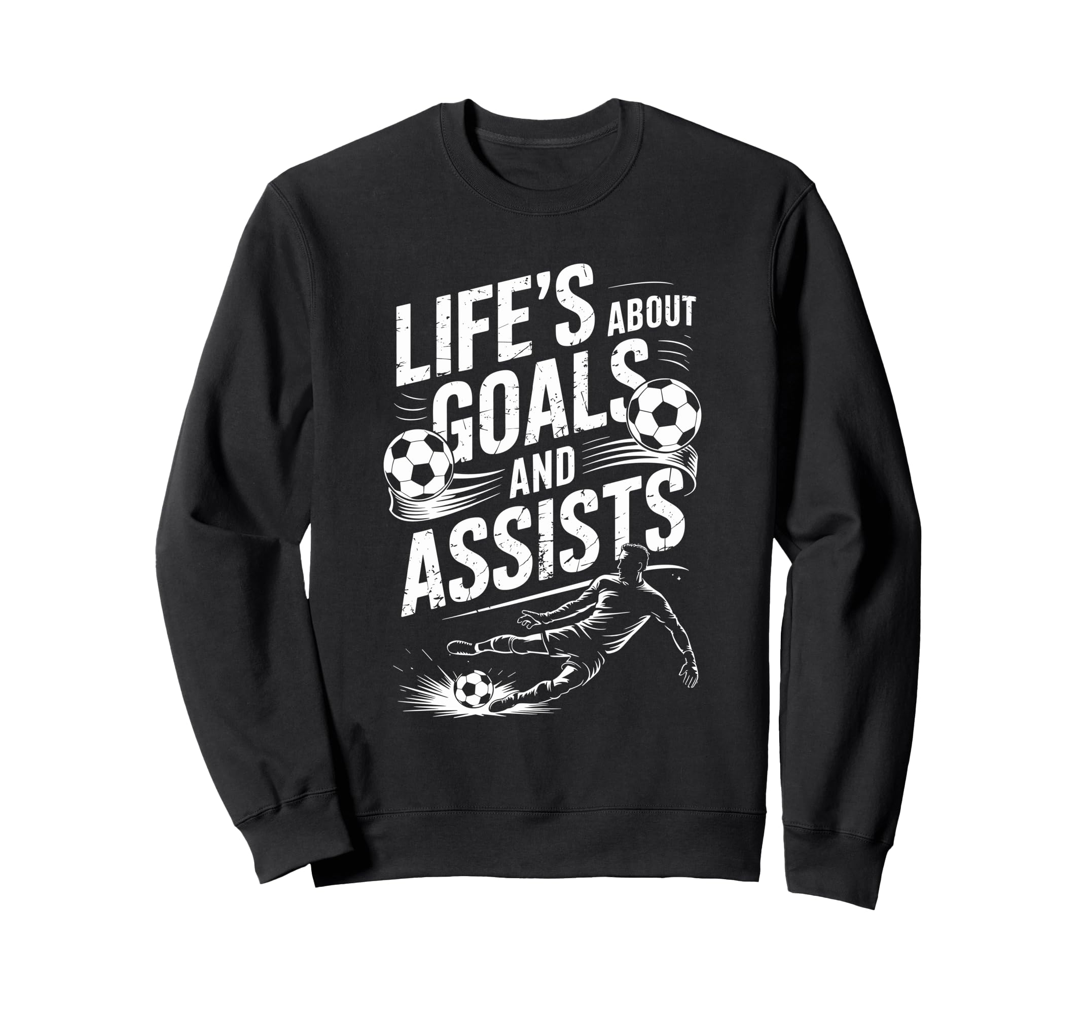 Soccer Player And Goal Keeper Sweatshirt - Fun Novelty Design Men Women - T-Shirt, Sweatshirt, Hoodie