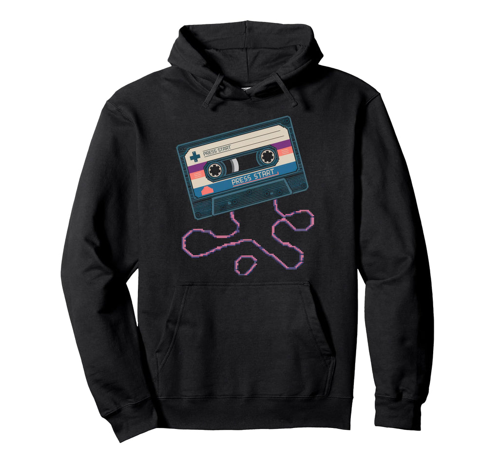 Cassette 80S 90S Party Mixtape Tape Hoodie - Unique Graphic Unisex - T-Shirt, Sweatshirt, Hoodie