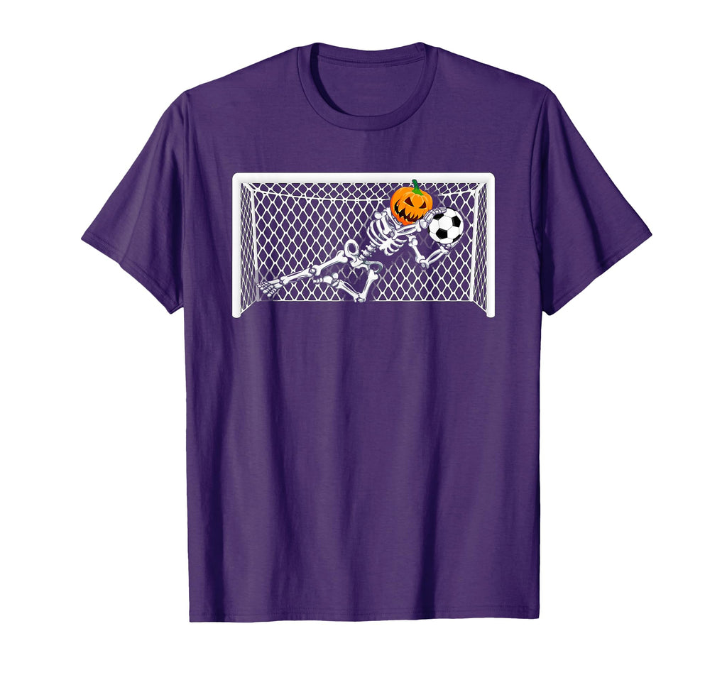 Skeleton Soccer Goal Keeper T-Shirt - Aesthetic Graphic Men Women - T-Shirt, Sweatshirt, Hoodie