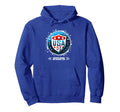 American Flag Soccer Team Womens Hoodie - Minimalist Print for Adults - T-Shirt, Sweatshirt, Hoodie