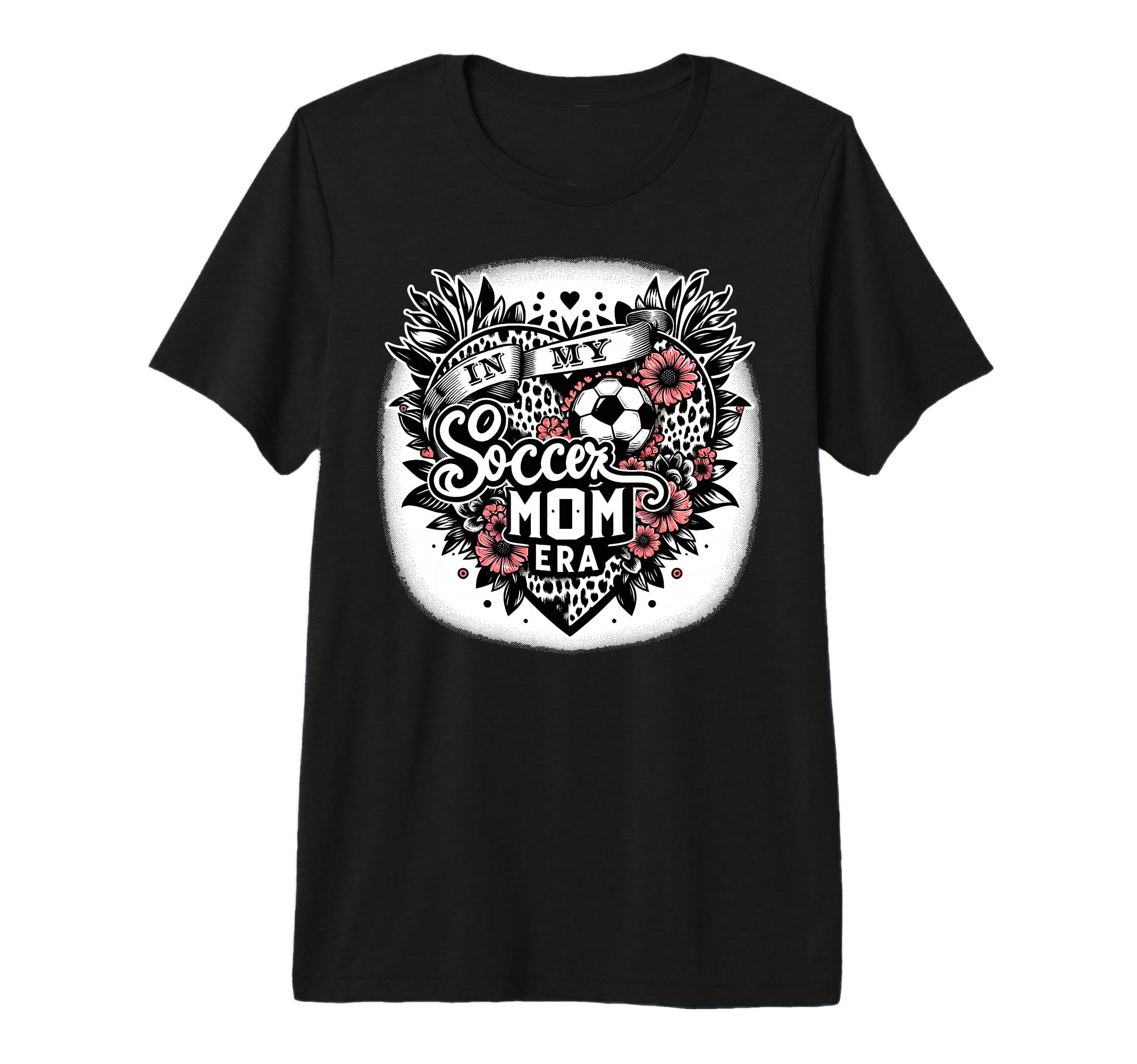My Soccer Mom Era Floral Soccer Heart T-Shirt - Unique Graphic Men Women - T-Shirt, Sweatshirt, Hoodie