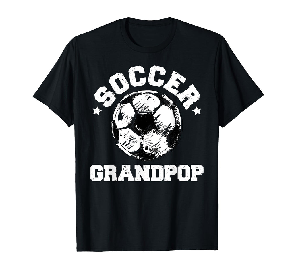 Soccer Grandpop Soccer Ball Distressed T-Shirt - Minimalist Print Unisex - T-Shirt, Sweatshirt, Hoodie