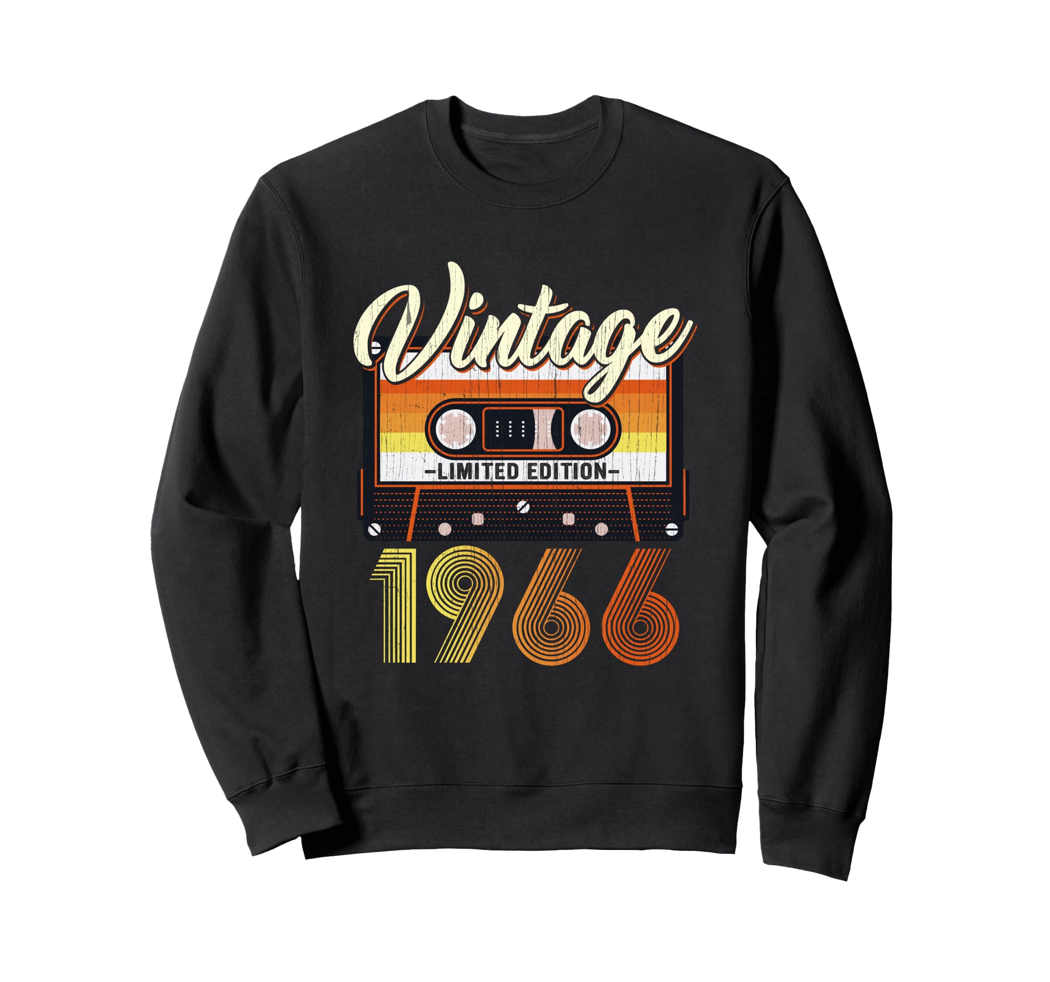 60 Years Old 1966 Cassette Tape Sweatshirt - Fun Novelty Design Unisex - T-Shirt, Sweatshirt, Hoodie