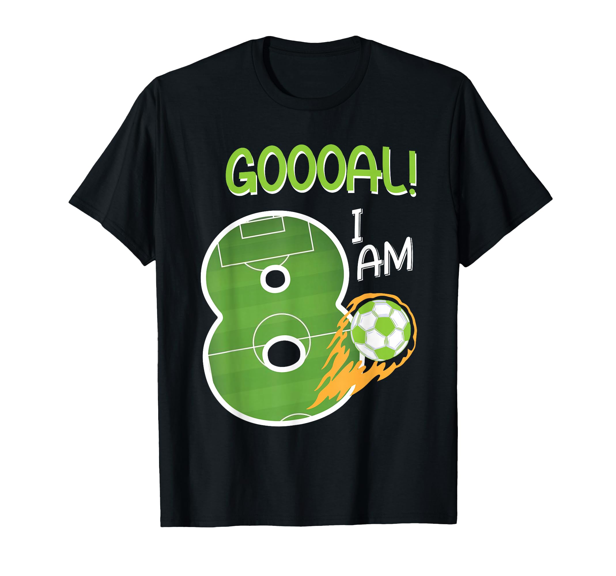 Soccer Im 8 Years Old Birthday T-Shirt - Trendy Graphic Unisex - T-Shirt, Sweatshirt, Hoodie