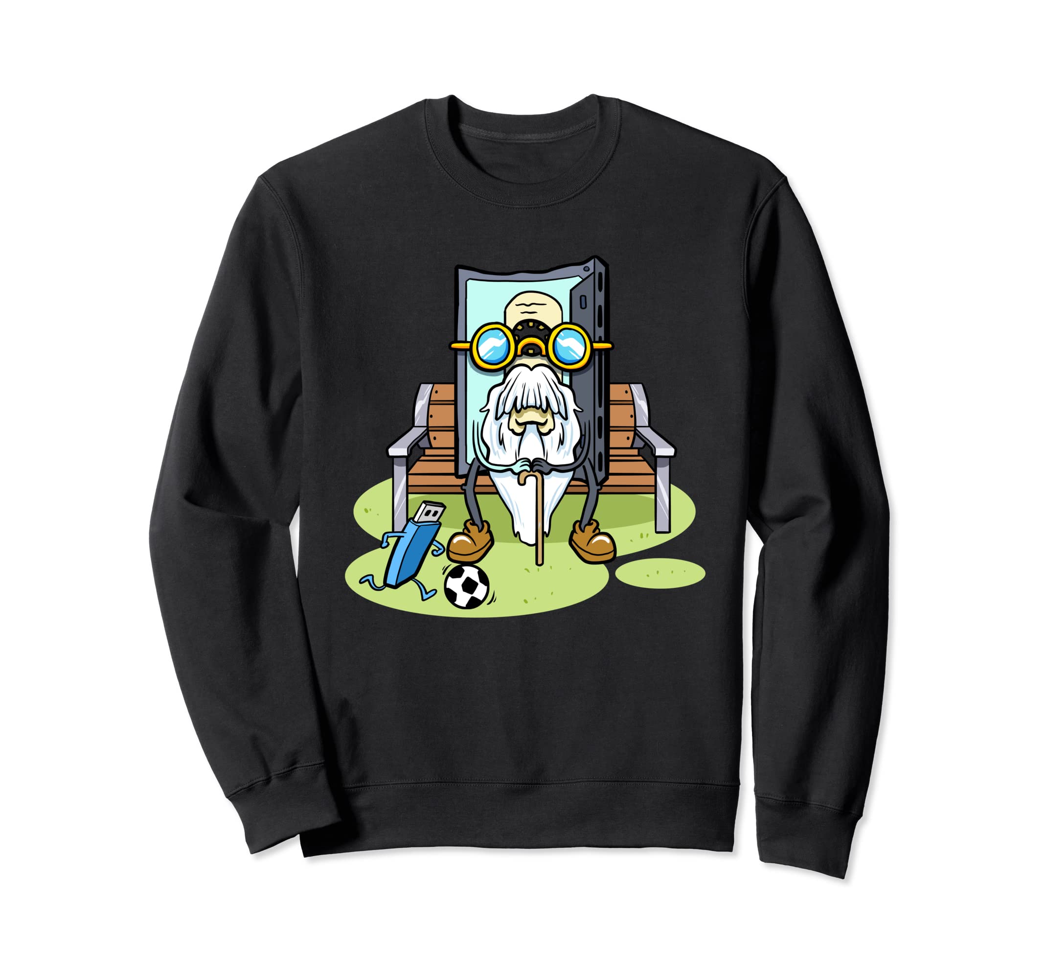 80S 90S Cassette Music Sitting Sweatshirt - Aesthetic Graphic for Adults - T-Shirt, Sweatshirt, Hoodie