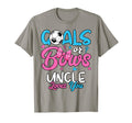 Gender Reveal Goals Or Bows Uncle Loves T-Shirt - Aesthetic Graphic Unisex - T-Shirt, Sweatshirt, Hoodie