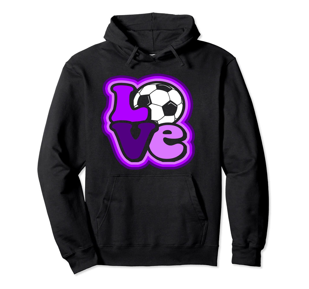 Soccer Love Teen Shades Purple Hoodie - Trendy Graphic Unisex - T-Shirt, Sweatshirt, Hoodie