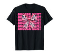 Womens Coquette Bow Ribbon Soccer Player Hoodie - Graphic Print Unisex - T-Shirt, Sweatshirt, Hoodie