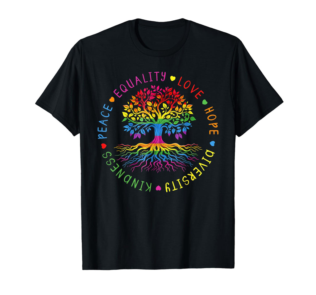 Kindness Peace Equality Love Hope T-Shirt - Minimalist Print for Adults - T-Shirt, Sweatshirt, Hoodie
