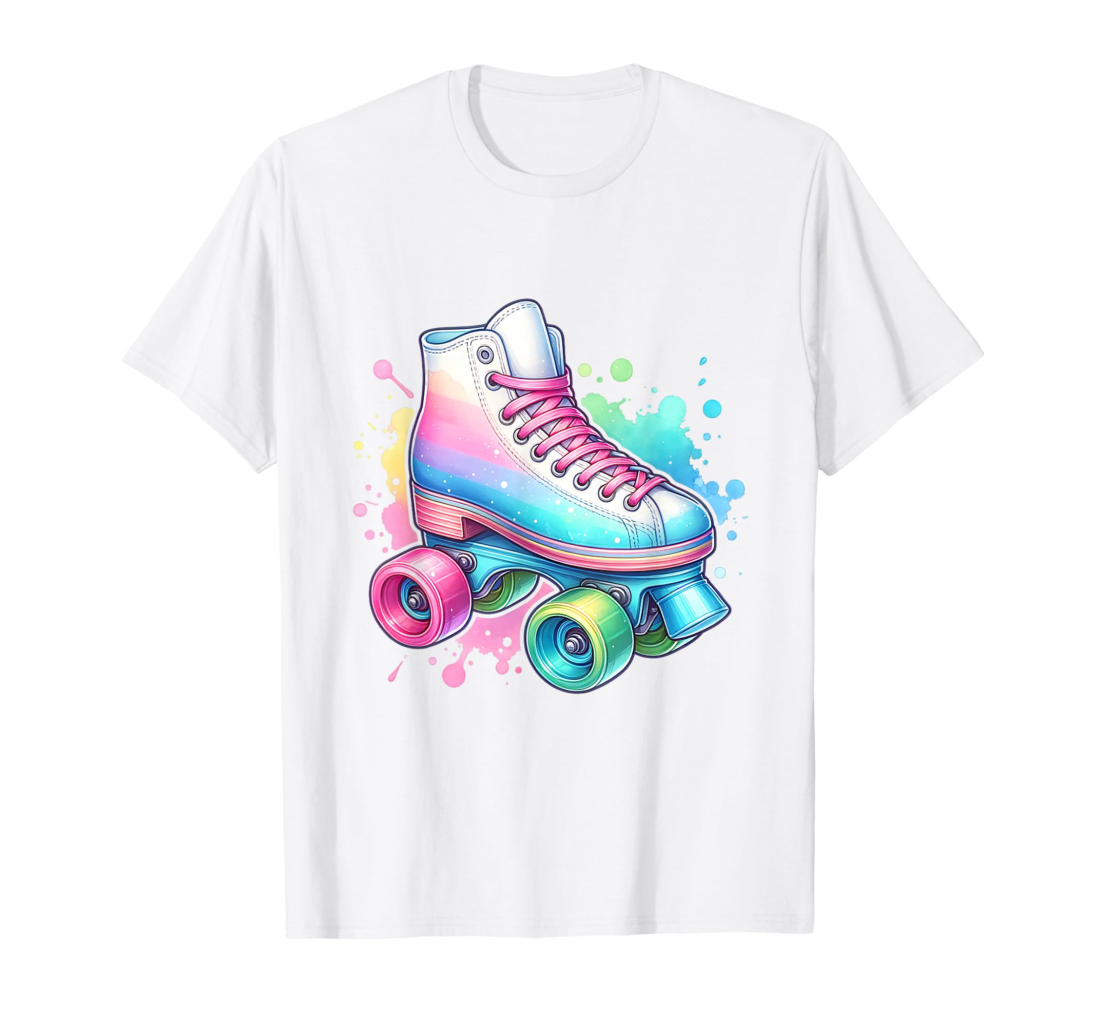 Roller Skate Colorful Roller Skating T-Shirt - Aesthetic Graphic for Adults - T-Shirt, Sweatshirt, Hoodie