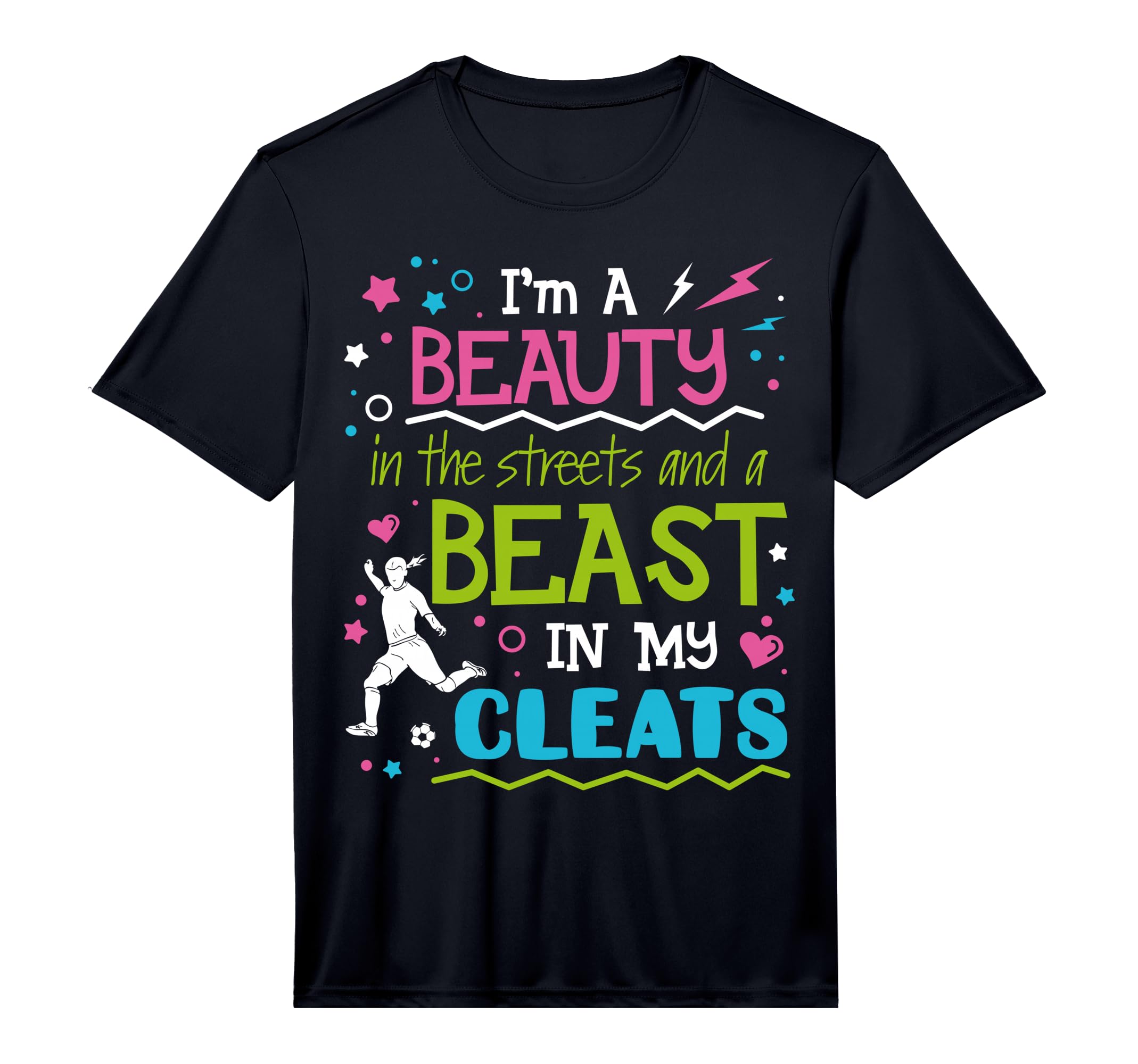 Beauty Streets Beast My Cleats Funny T-Shirt - Novelty Apparel for Adults - T-Shirt, Sweatshirt, Hoodie