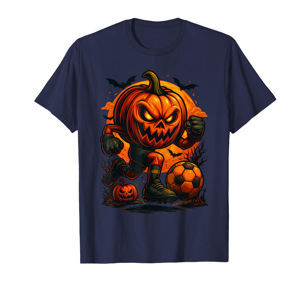 Happy Halloween Scary Pumpkin Showing T-Shirt - Aesthetic Graphic Unisex - T-Shirt, Sweatshirt, Hoodie