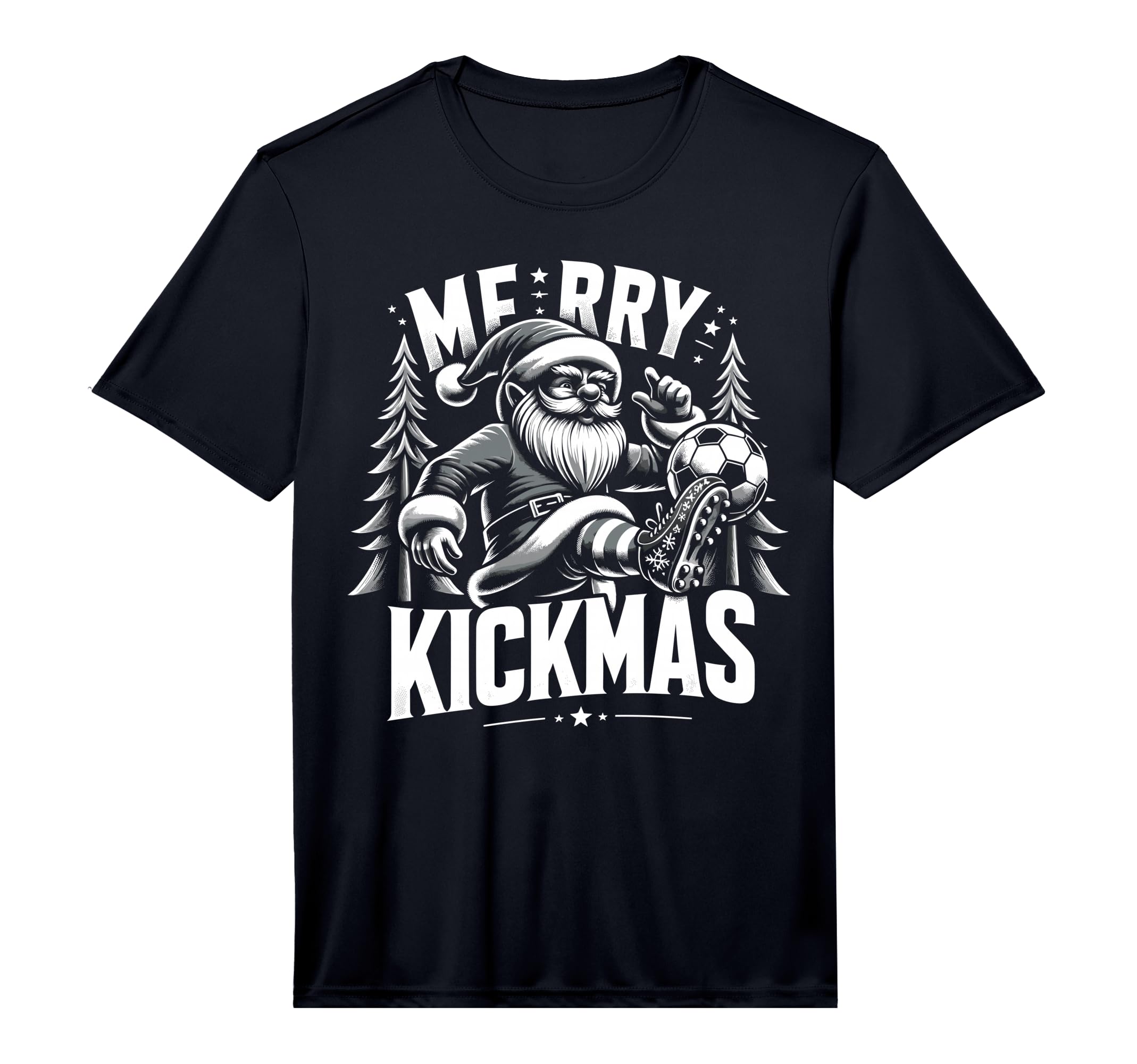 Soccer Gnome Merry Kickmas Soccer T-Shirt - Graphic Print for Adults - T-Shirt, Sweatshirt, Hoodie