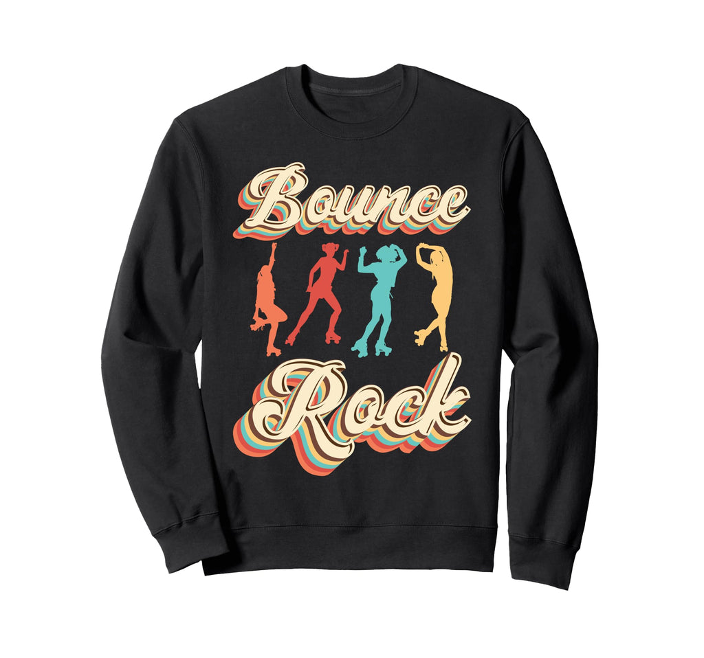 Roller Skating Skate 1970S Bounce Rock Sweatshirt - Streetwear Style Unisex - T-Shirt, Sweatshirt, Hoodie