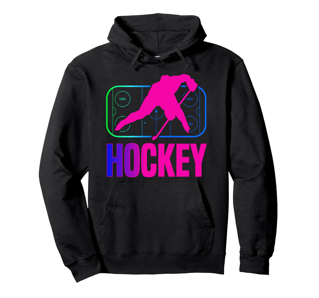 Ice Hockey Goalie 80S 90S Goalkeeper Hoodie - Fun Novelty Design Men Women - T-Shirt, Sweatshirt, Hoodie