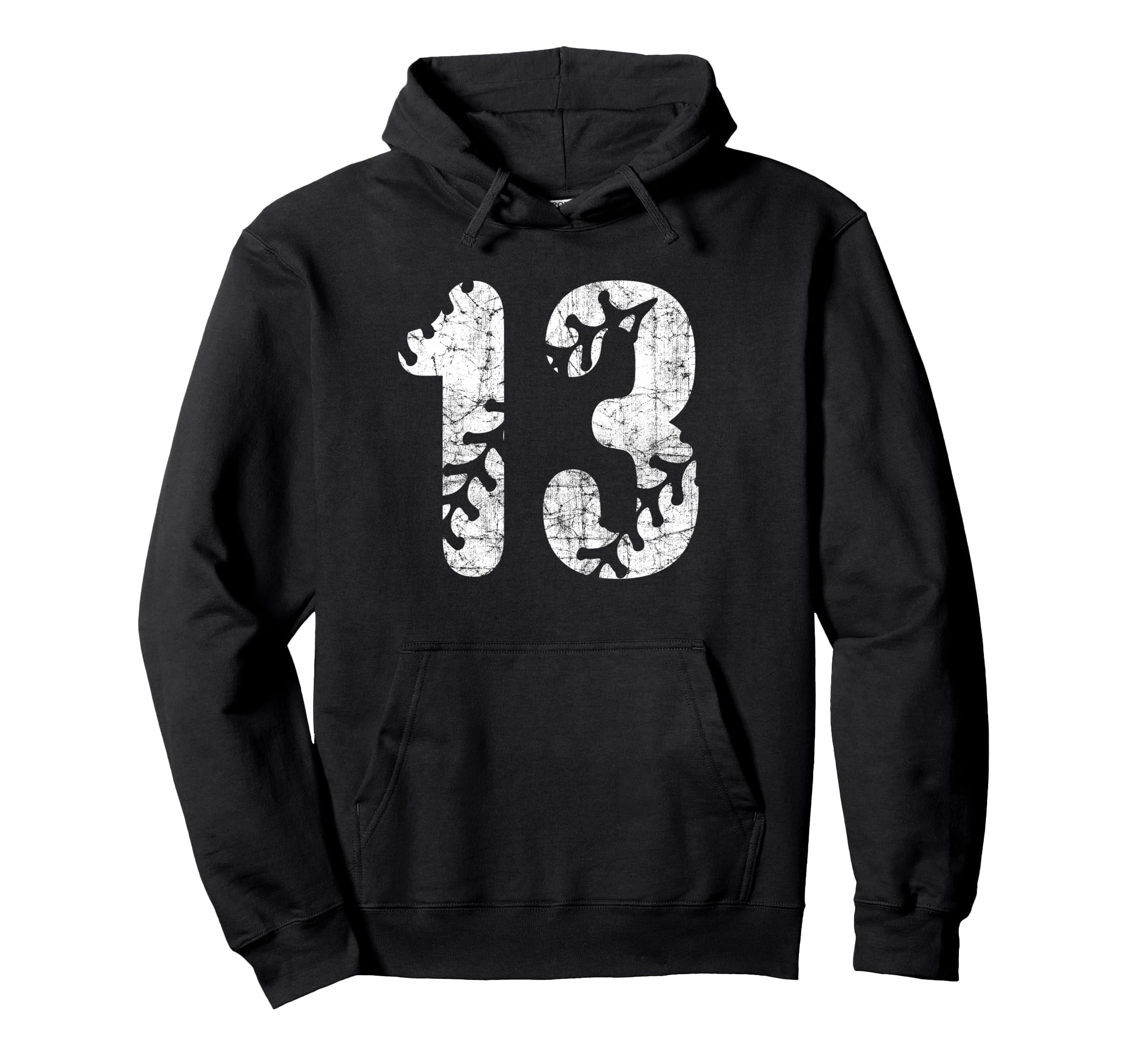 Baseball Softball Mom 13 Number 13 Hoodie - Fun Novelty Design for Adults - T-Shirt, Sweatshirt, Hoodie