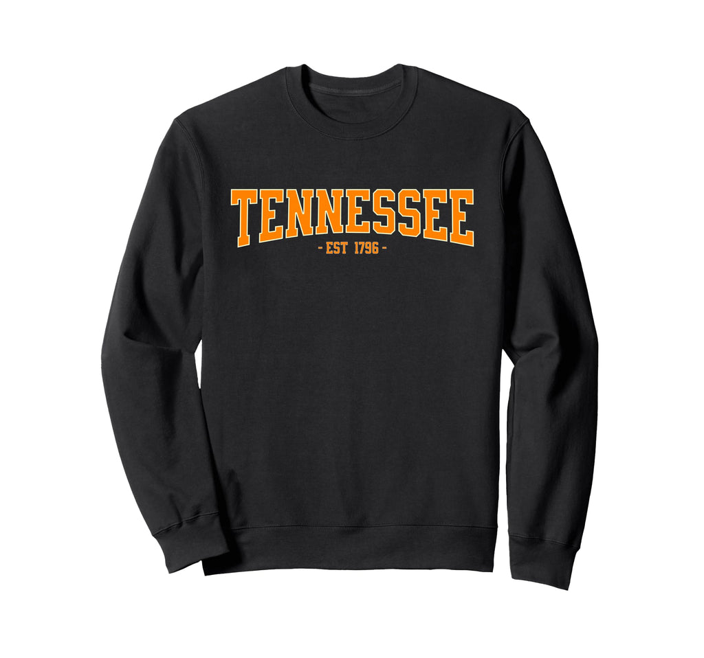 Tn Orange Varsity Tennessee Sweatshirt - Aesthetic Graphic Unisex - T-Shirt, Sweatshirt, Hoodie