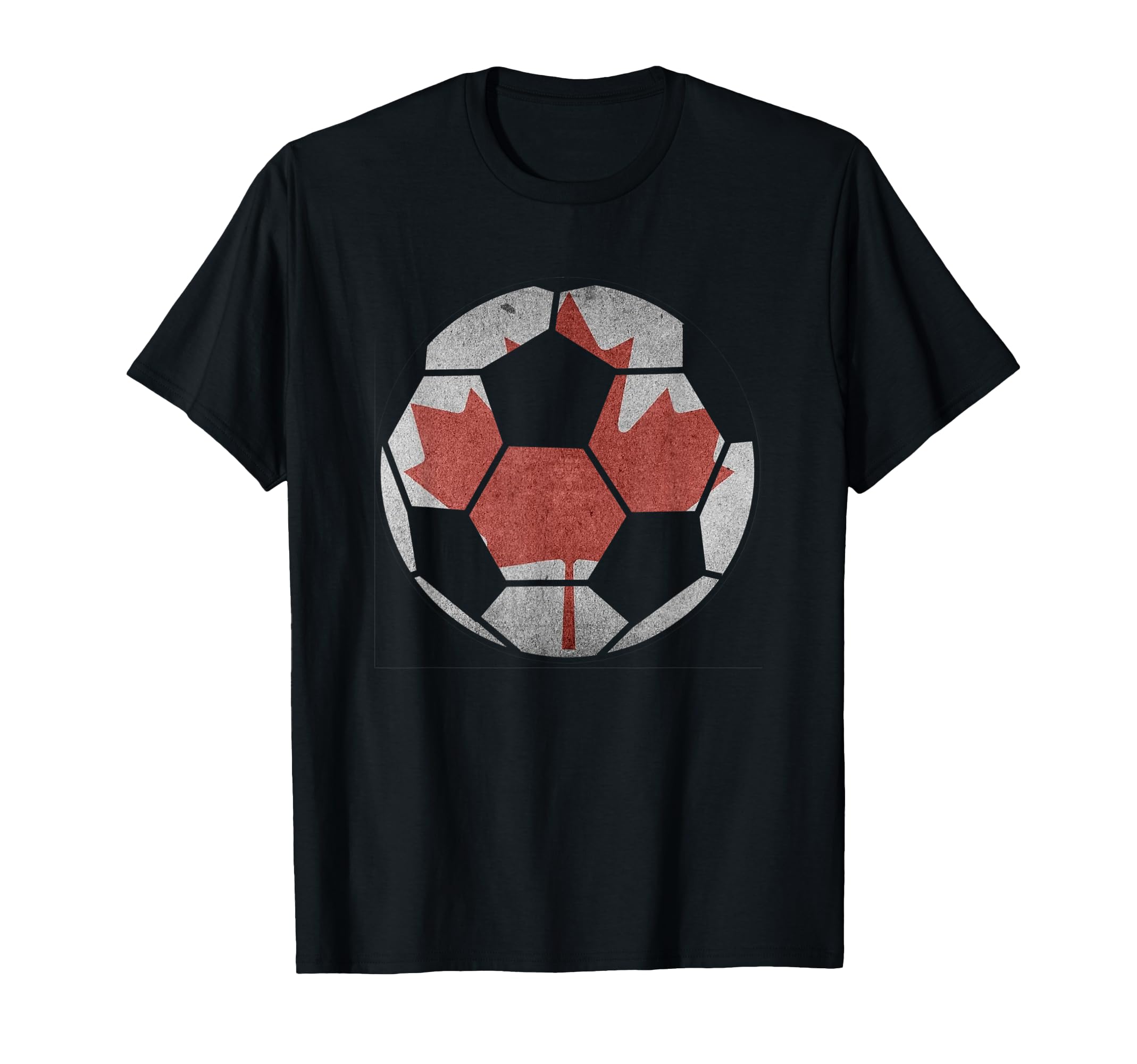 Canada Flag Soccer Ball Canadian Football T-Shirt - Trendy Graphic Unisex - T-Shirt, Sweatshirt, Hoodie