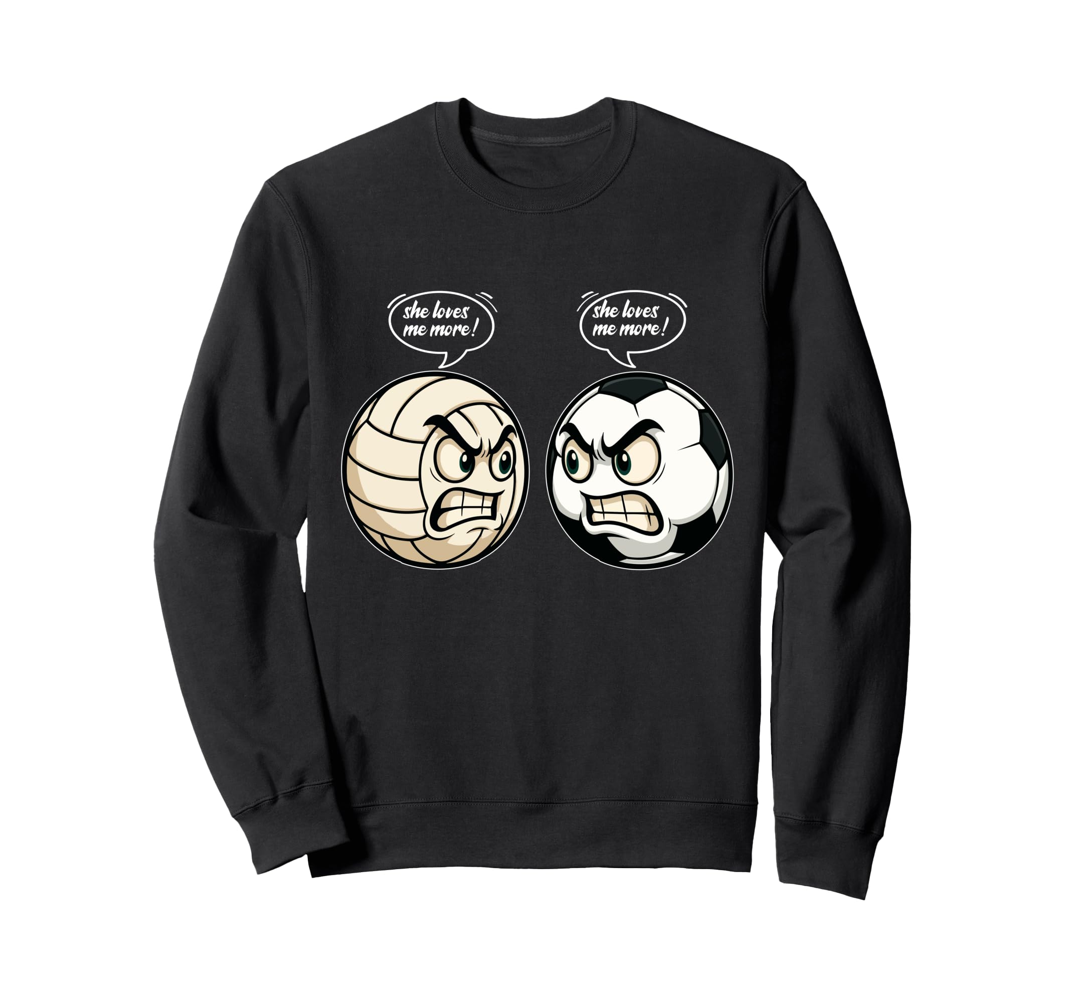 Soccer Volleyball Daughter She Sweatshirt - Casual Everyday Wear Men Women - T-Shirt, Sweatshirt, Hoodie