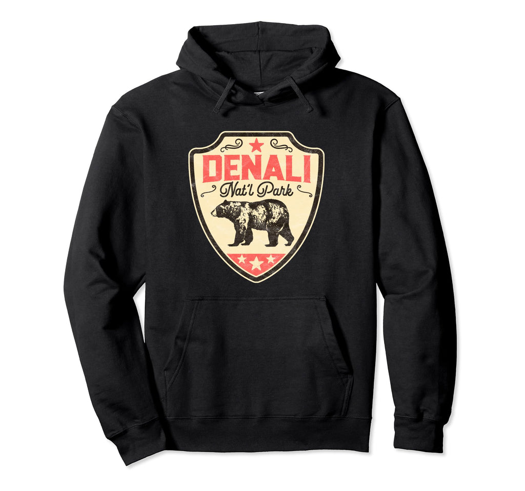 Denali National Park Alaska Grizzly Hoodie - Streetwear Style for Adults - T-Shirt, Sweatshirt, Hoodie