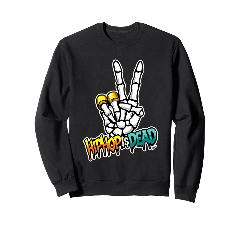 Hip Hop Skeleton Hand Street Art Sweatshirt - Minimalist Print Unisex - T-Shirt, Sweatshirt, Hoodie