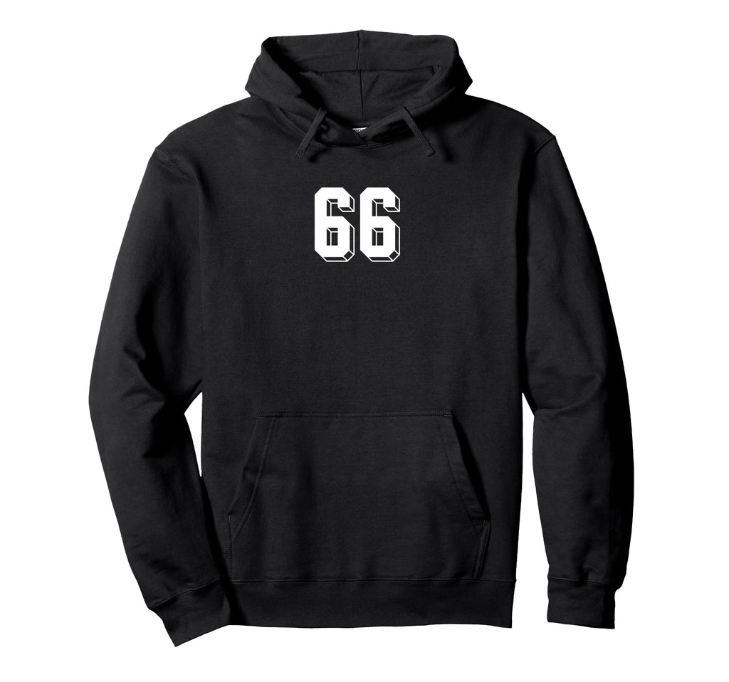 Number 66 80S 90S Soccer Team Jersey Hoodie - Minimalist Print Unisex - T-Shirt, Sweatshirt, Hoodie