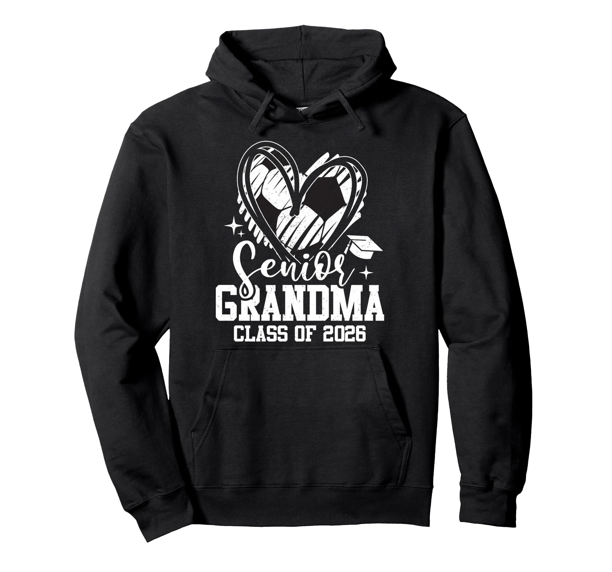 Senior Grandma Class 2026 Soccer Hoodie - Casual Everyday Wear Unisex - T-Shirt, Sweatshirt, Hoodie