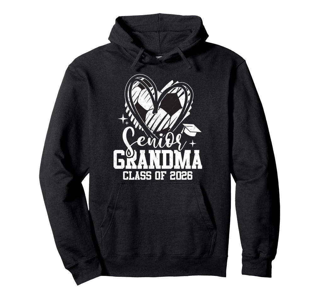 Senior Grandma Class 2026 Soccer Hoodie - Trendy Graphic Men Women - T-Shirt, Sweatshirt, Hoodie