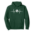 Soccer Heartbeat Soccer Ball Heartbeat Hoodie - Custom Art Print Men Women - T-Shirt, Sweatshirt, Hoodie