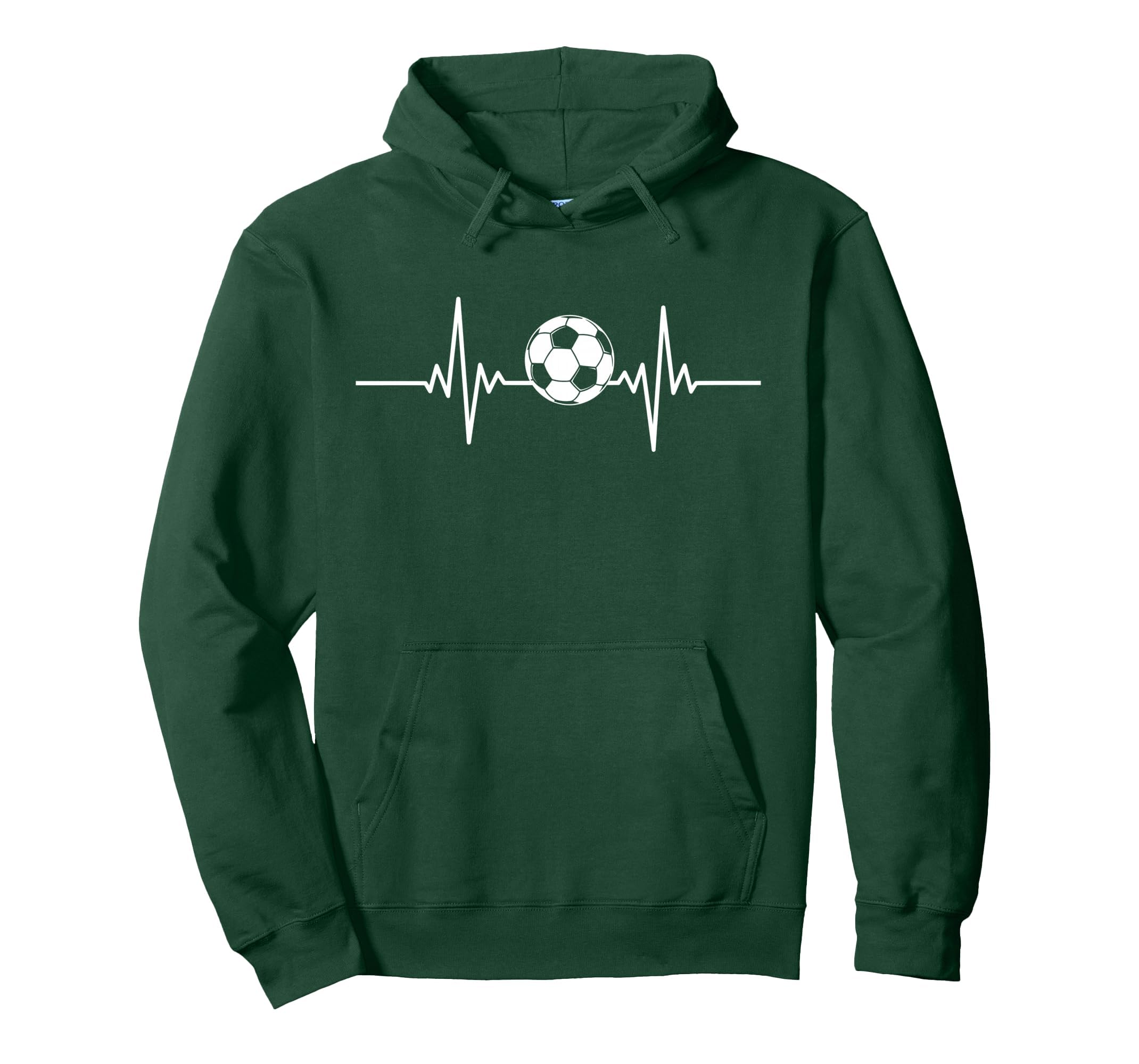 Soccer Heartbeat Soccer Ball Heartbeat Hoodie - Custom Art Print Men Women - T-Shirt, Sweatshirt, Hoodie