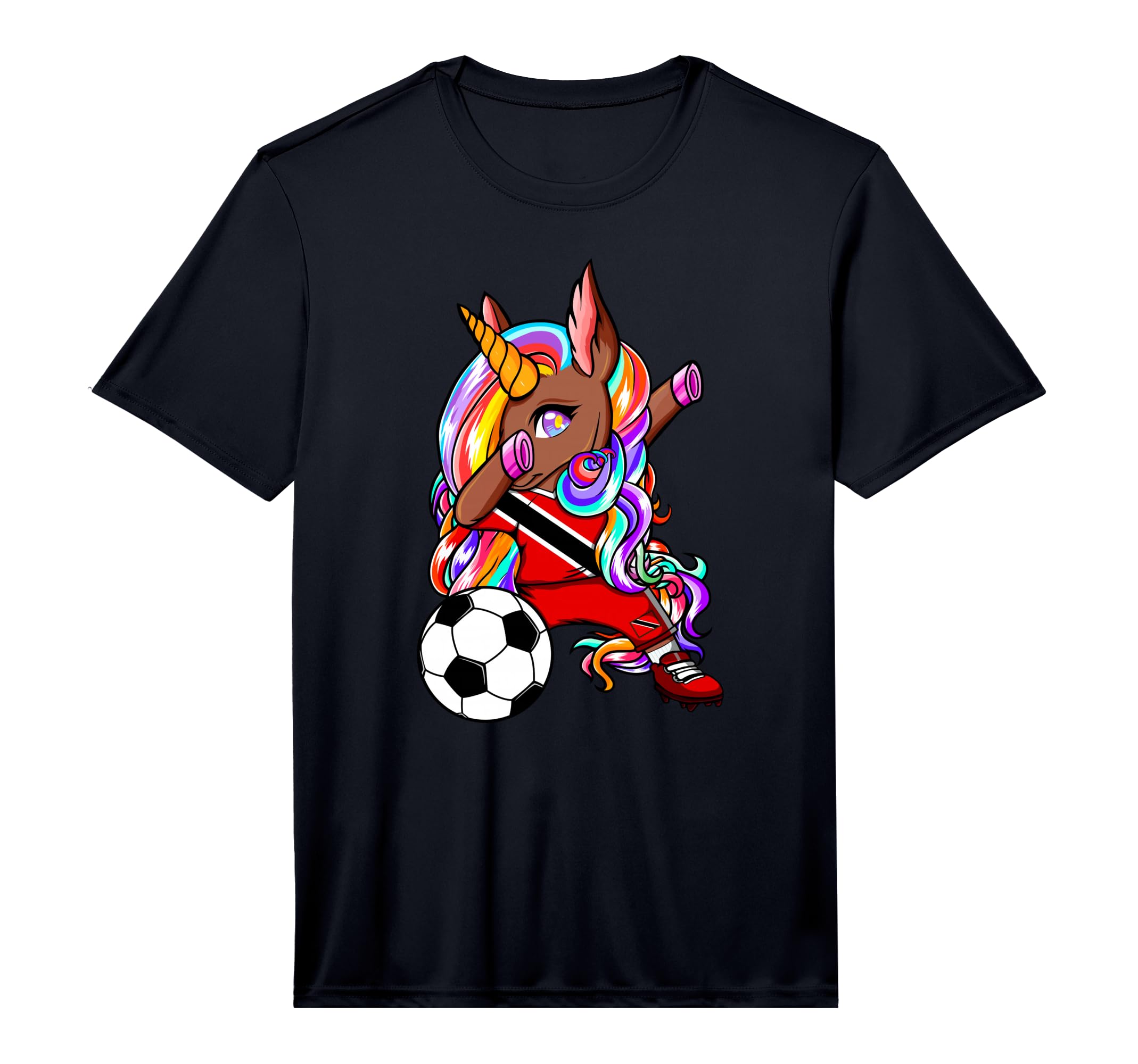 Dabbing Brown Skin Unicorn Trinidad T-Shirt - Streetwear Style Men Women - T-Shirt, Sweatshirt, Hoodie