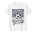 Groovy Soccer Coquette Bow Soccer T-Shirt - Custom Art Print for Adults - T-Shirt, Sweatshirt, Hoodie