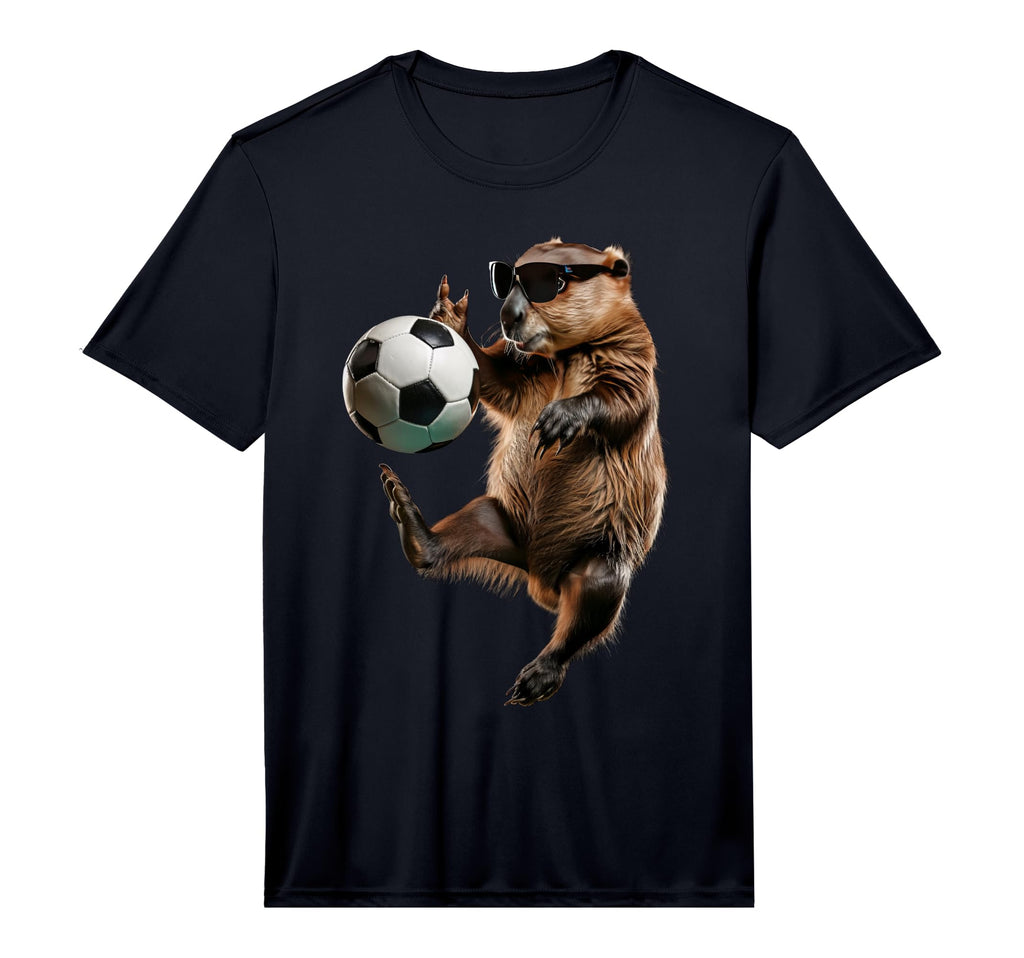 Beaver Soccer Performance T-Shirt - Minimalist Print for Adults - T-Shirt, Sweatshirt, Hoodie