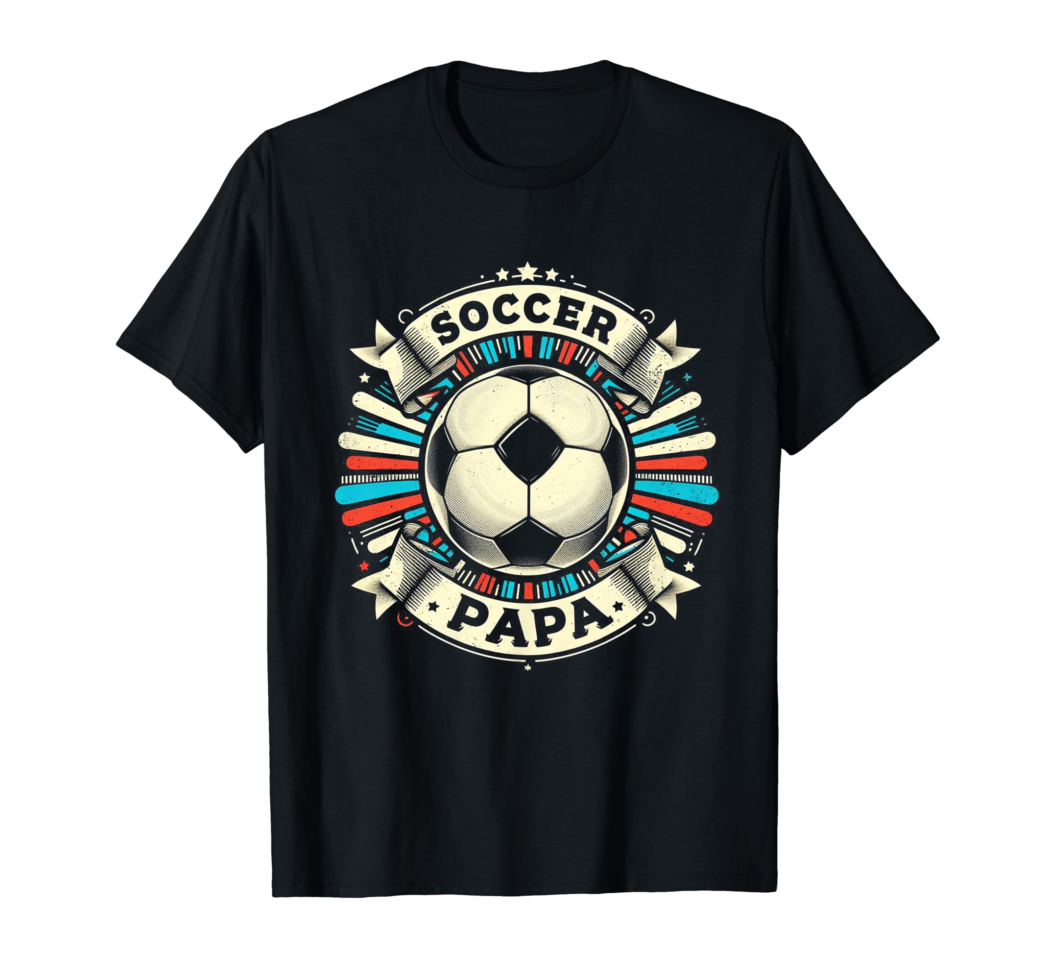 Soccer Papa Family Matching Dad T-Shirt - Minimalist Print for Adults - T-Shirt, Sweatshirt, Hoodie