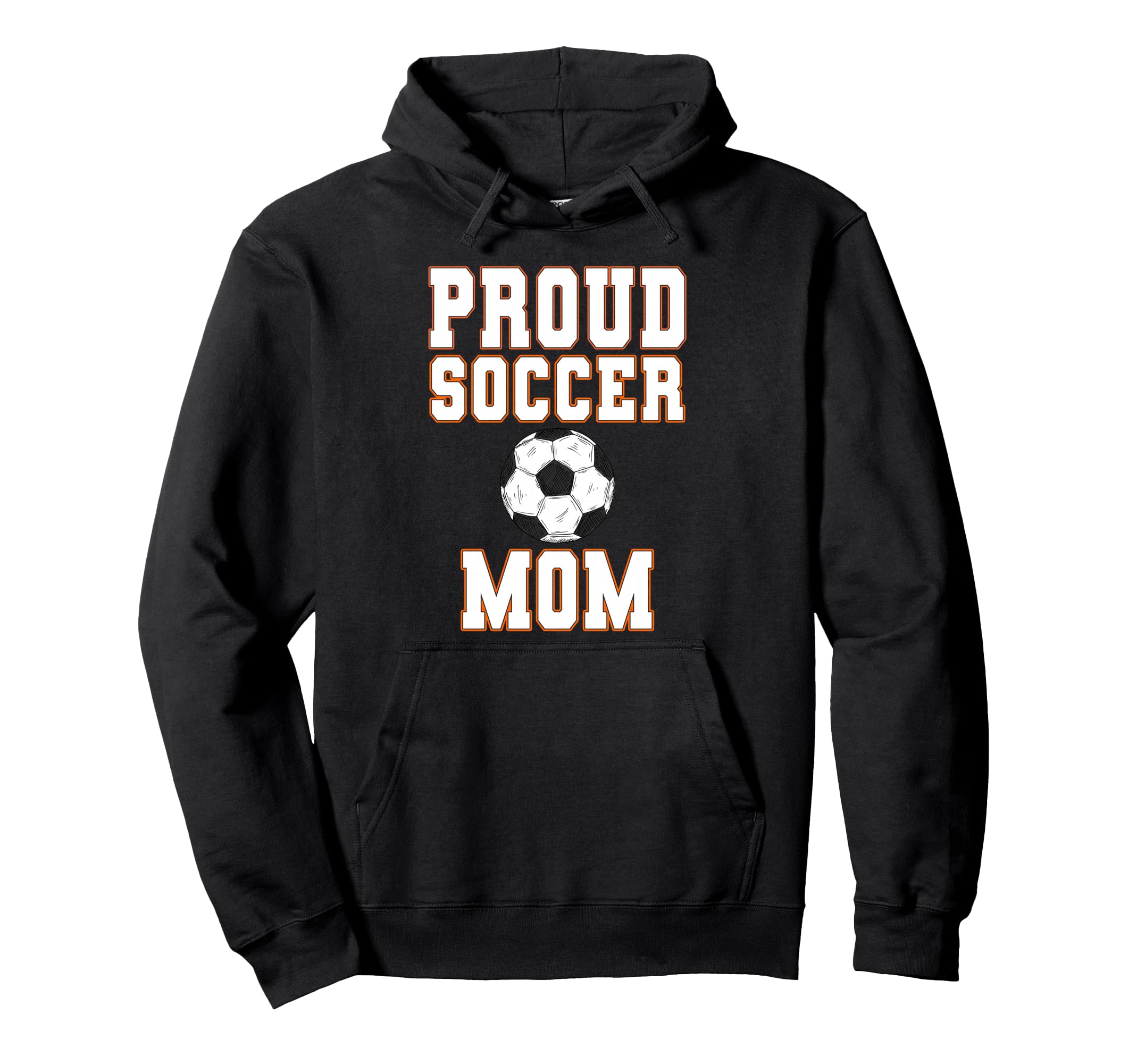 Proud Soccer Mom Game Day Sports Hoodie - Minimalist Print for Adults - T-Shirt, Sweatshirt, Hoodie