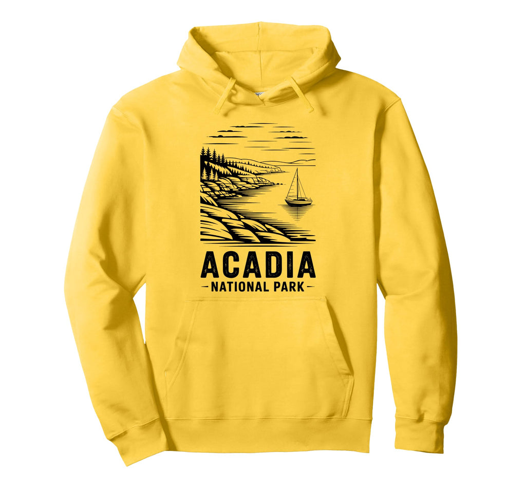 Acadia National Park Outdoor Camping Us Hoodie - Minimalist Print Unisex - T-Shirt, Sweatshirt, Hoodie