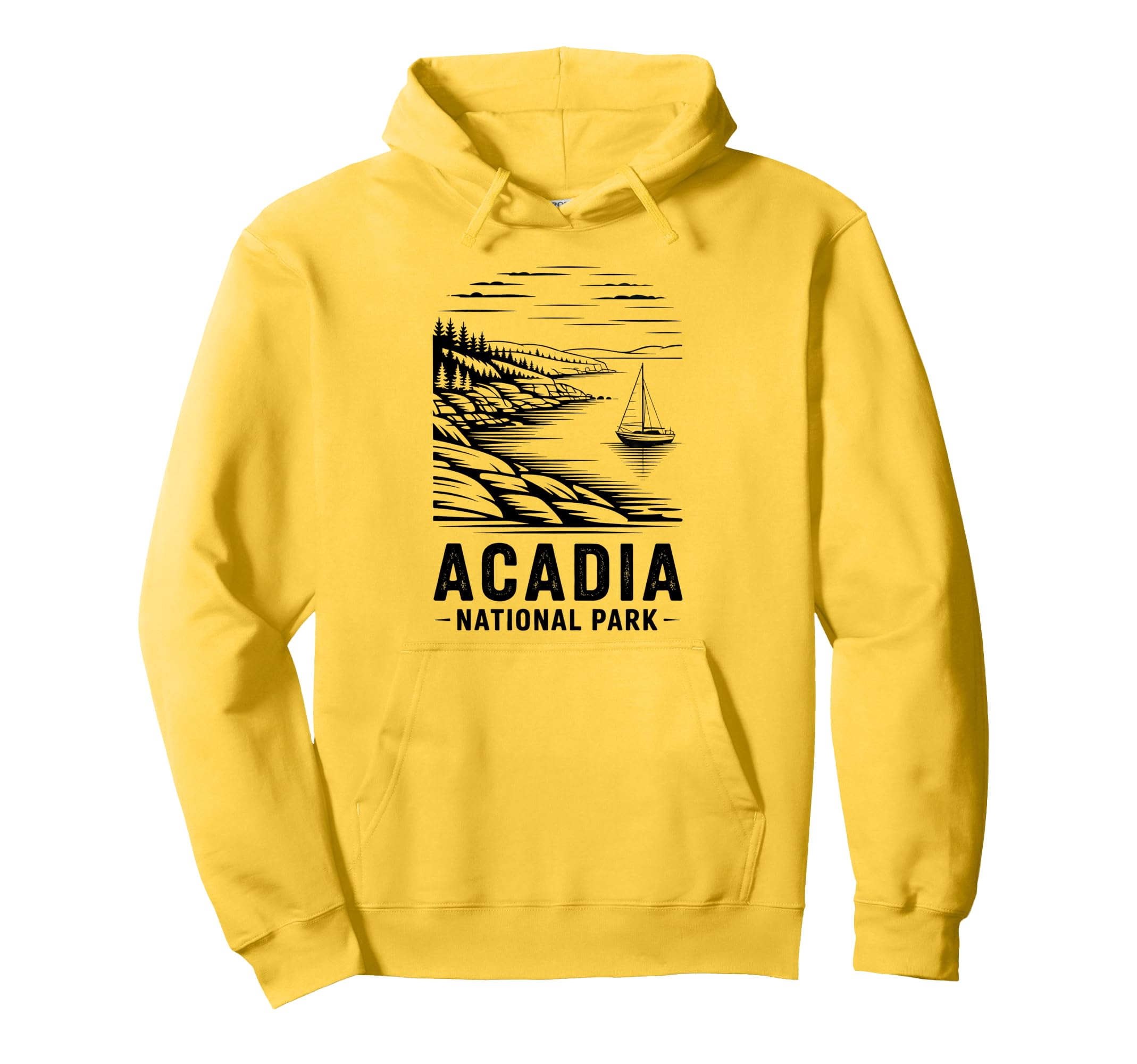 Acadia National Park Outdoor Camping Us Hoodie - Minimalist Print Unisex - T-Shirt, Sweatshirt, Hoodie
